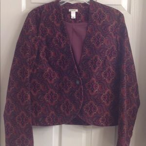 Old Navy Corduroy Blazer, Red/Multi, Women's Large